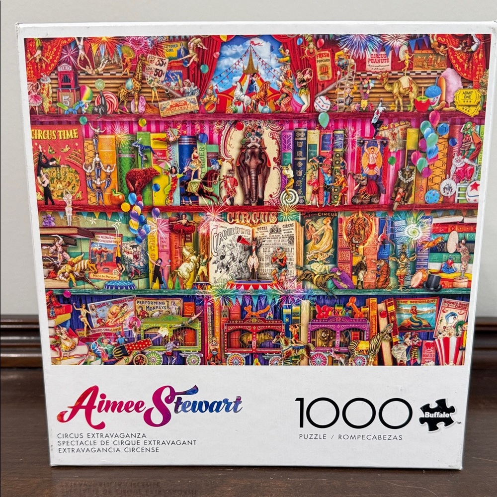 Aimee Stewart Circus Extravaganza 1000-Piece Puzzle-BRAND NEW!